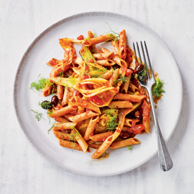 penne-with-fennel-chargrilled-vegetables